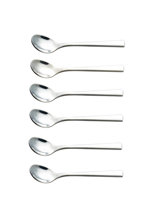 IMEEA Espresso Spoons SUS304 Stainless Steel Turkish Tea Spoons 5.5 Inch Demitasse Set of 6 - Image 1