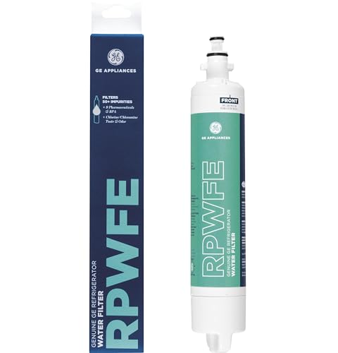 GE RPWFE Refrigerator Water Filter Genuine Replacement Filter Certified to Reduce Lead Sulfur and 50 Other Impurities Replace Every 6 Months for Best Results Pack of 1 - Image 1