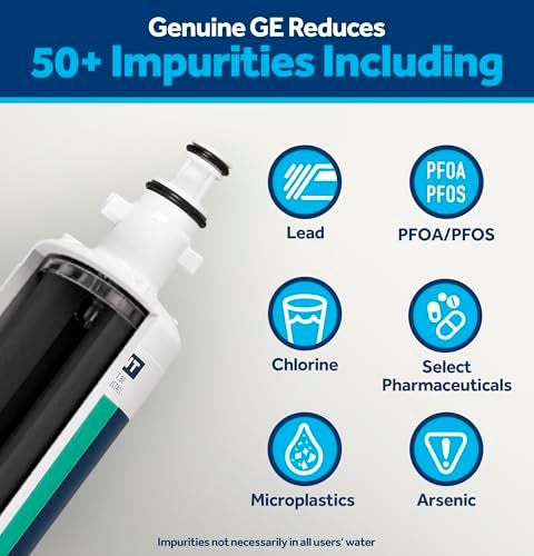 GE RPWFE Refrigerator Water Filter Genuine Replacement Filter Certified to Reduce Lead Sulfur and 50 Other Impurities Replace Every 6 Months for Best Results Pack of 1 - Image 3