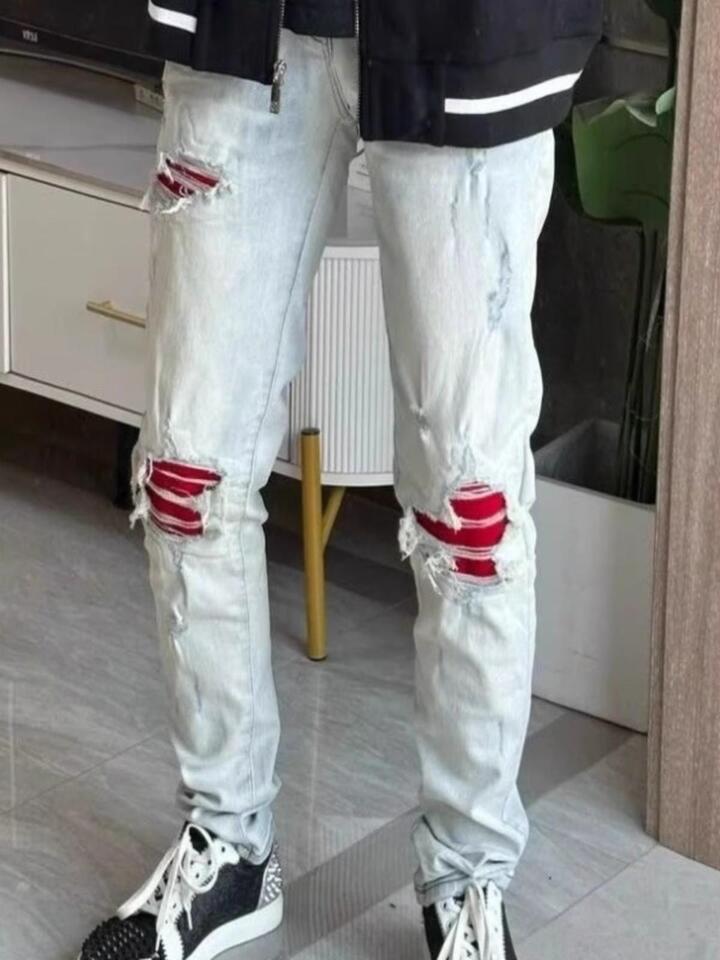 Unisex Casual Daily Denim Jeans - Image 4