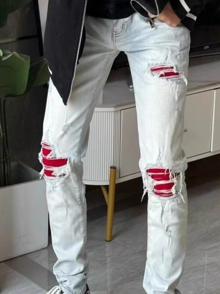Unisex Casual Daily Denim Jeans - Image 5