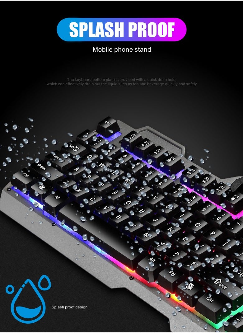 Datazone - Wired Gaming Keyboard with RGB Lighting and Sleek Design - Image 1