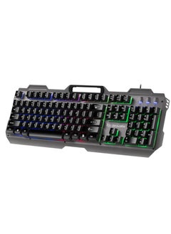 Wired Gaming Keyboard with RGB Lighting and Sleek Design
