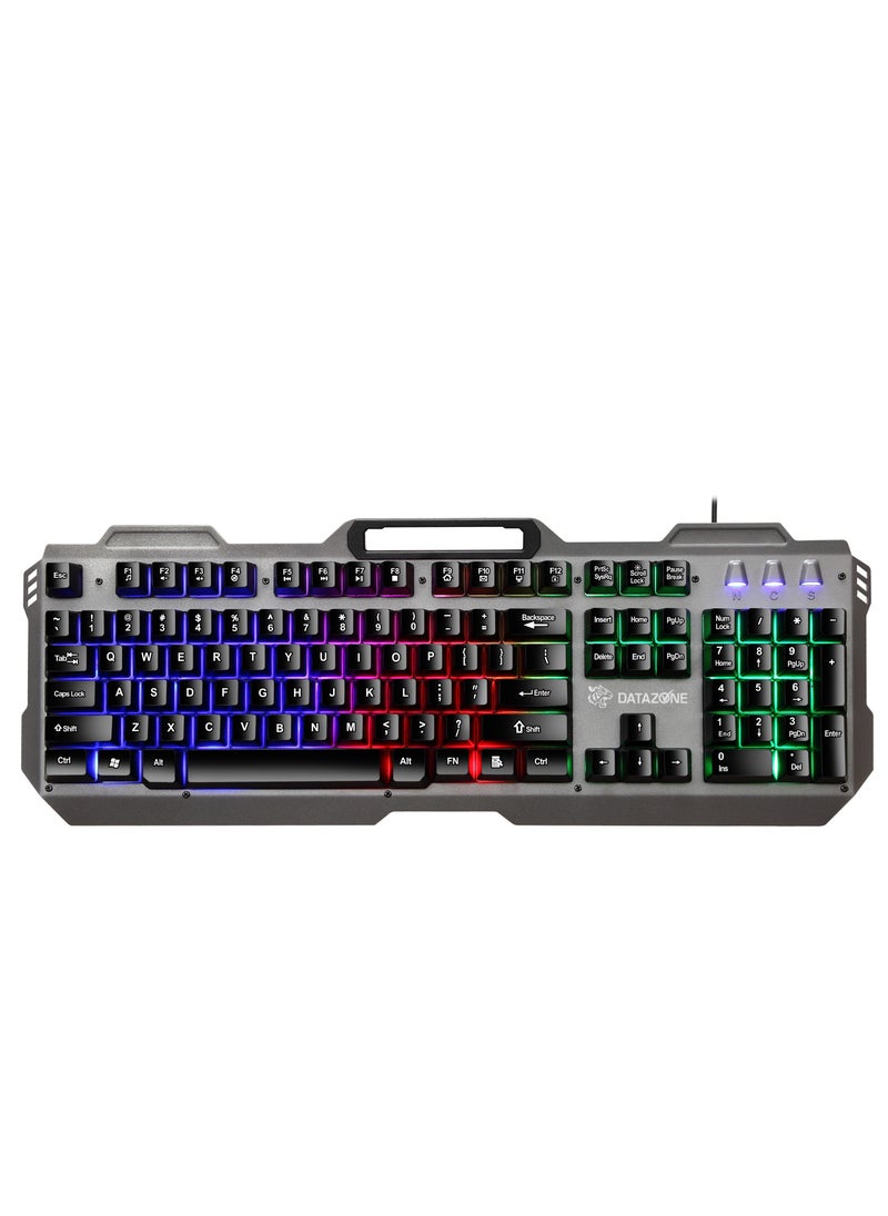 Datazone - Wired Gaming Keyboard with RGB Lighting and Sleek Design - Image 1