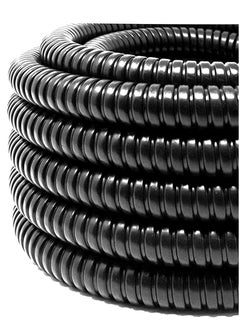 Reliable Electrical PVC Coated Galvanized Steel Flexible Conduit Pipe Black For Protection Of Cable And Wire 15 Meter