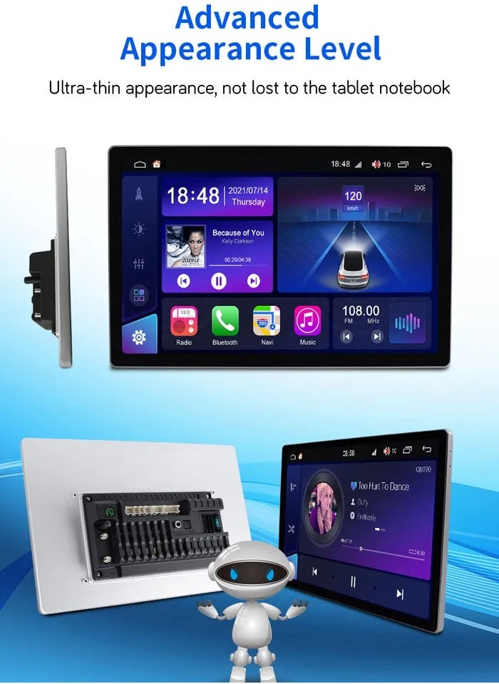 وينكا - Winca S180 شاشة أندرويد للسيارة مقاس 9 بوصات مع نظام تحديد المواقع العالمي (GPS) ، بلوتوث ، معادل DSP ، تعديل الإضاءة ، 2/32 جيجابايت ، CarLink ، عناصر تحكم في التلاشي / التوازن - Image 1