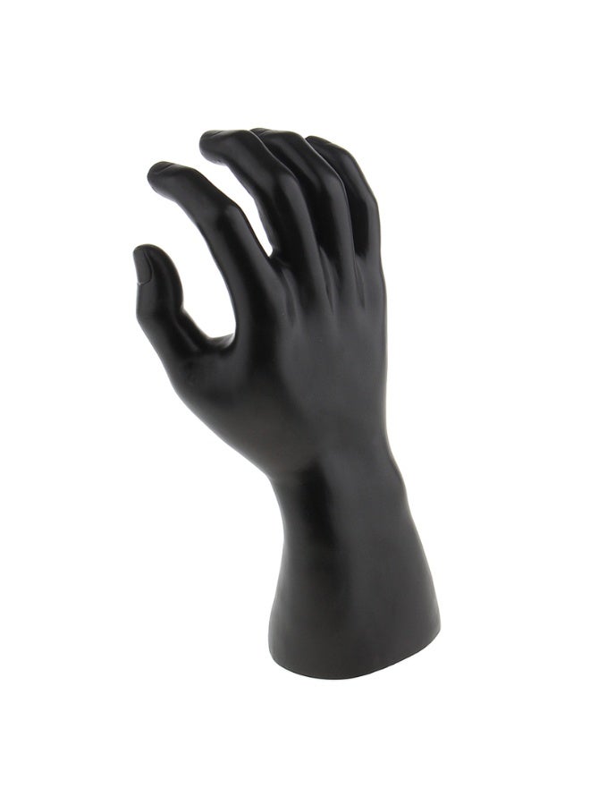 Male Mannequin Right Hand Display, Vinyl Plastic, Black, 24x8.5cm for Jewelry & Watches - Image 5