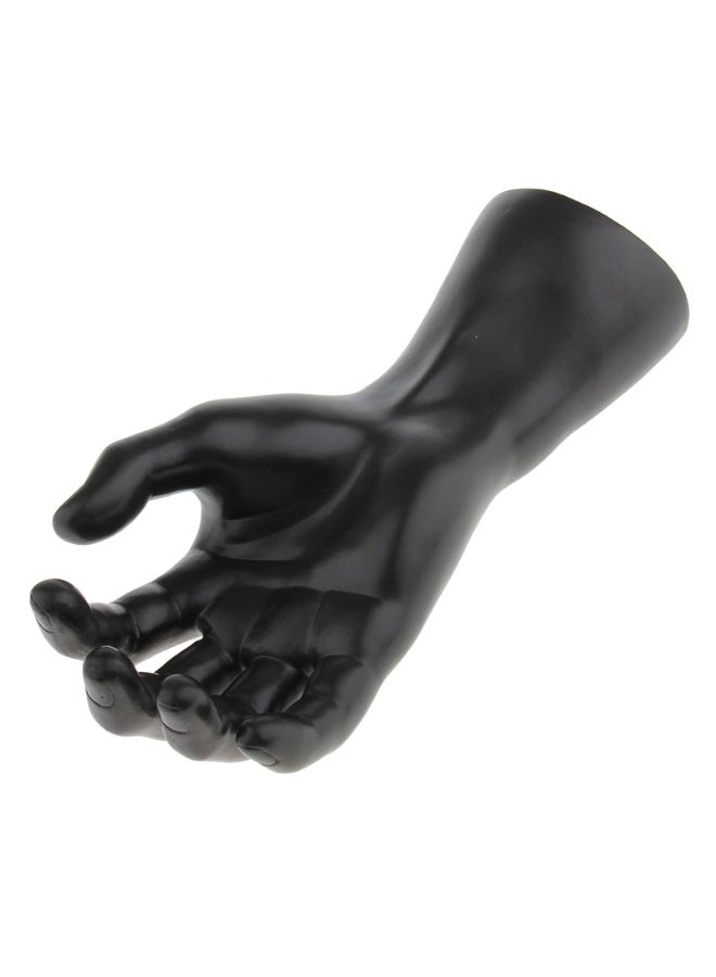Male Mannequin Right Hand Display, Vinyl Plastic, Black, 24x8.5cm for Jewelry & Watches - Image 4