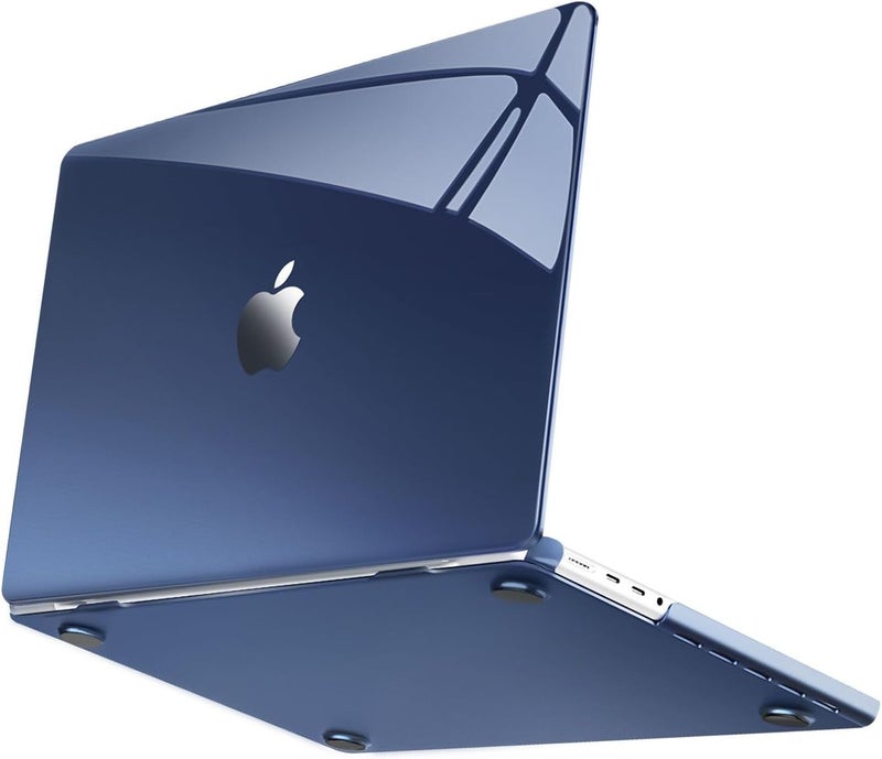 موسيسو حافظة صلبة واقية من متوافقة مع MacBook Pro مقاس 14 بوصة 2025 2024 2023 2022 2021 M5 M4 M3 M2 M1 A3434 A3112 A3185 A3401 A2918 A2992 A2779 A2442، تتجاوز الجمال الطبيعي، كريستال منتصف الليل - Image 1
