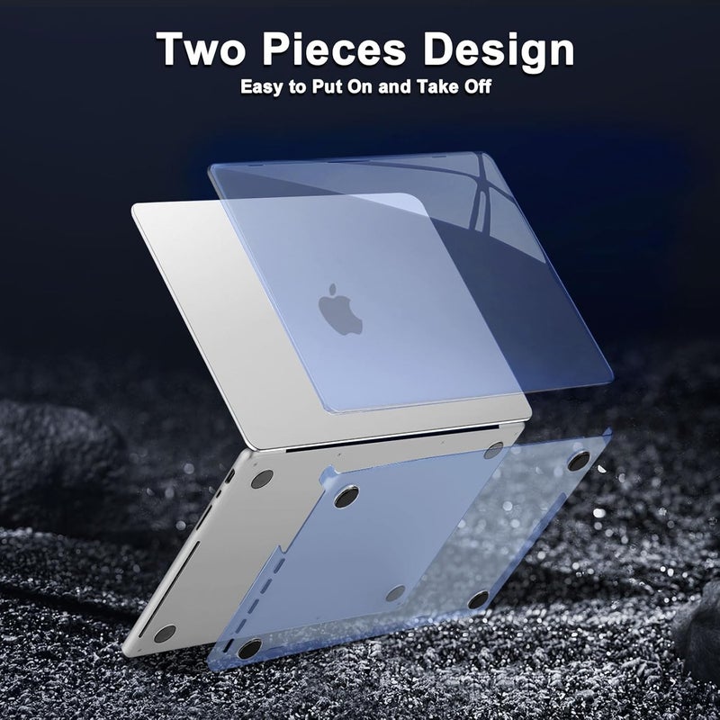 موسيسو حافظة صلبة واقية من متوافقة مع MacBook Pro مقاس 14 بوصة 2025 2024 2023 2022 2021 M5 M4 M3 M2 M1 A3434 A3112 A3185 A3401 A2918 A2992 A2779 A2442، تتجاوز الجمال الطبيعي، كريستال منتصف الليل - Image 5