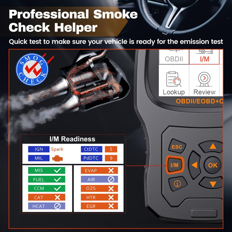 Ancel ANCEL AD530 OBD2 Scanner Diagnostic Tool Universal Check Engine Code Reader with Live Data Car Diagnostic Tool with Upgraded Battery Tester All OBD2 Functions for 1996 Vehicles Upgraded AD310 - Image 3