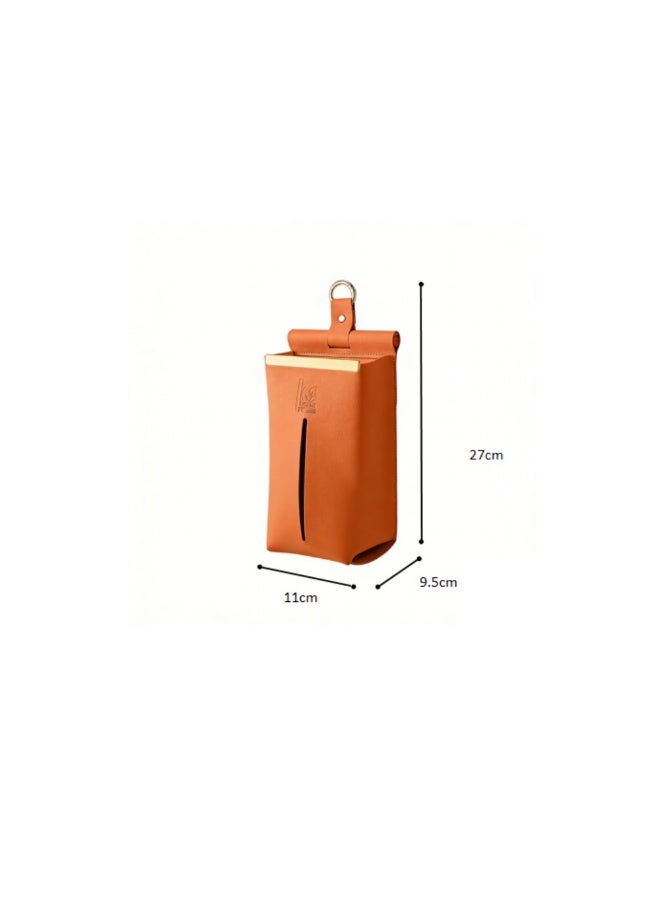 Smart Storage Wall-Mount Tissue & Wet-Wipe Dispenser — Premium PU Leather - Image 4