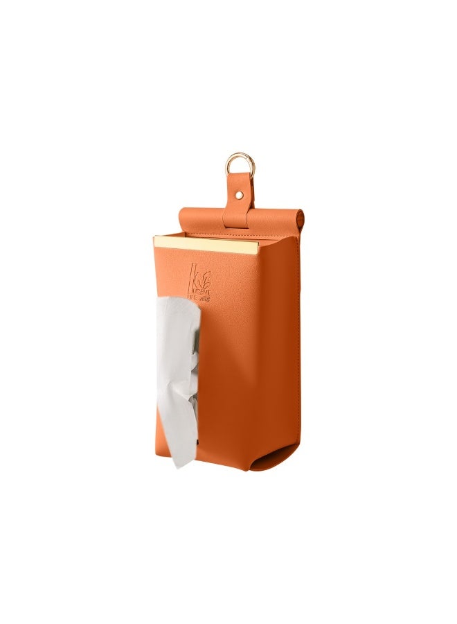 Smart Storage Wall-Mount Tissue & Wet-Wipe Dispenser — Premium PU Leather - Image 5