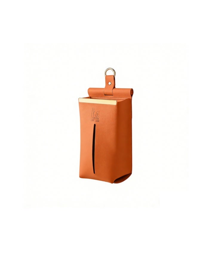 Smart Storage Wall-Mount Tissue & Wet-Wipe Dispenser — Premium PU Leather - Image 2
