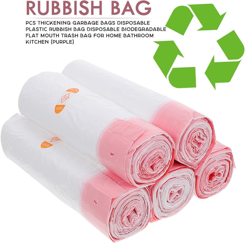 Heavy Duty Drawstring Garbage Bags 5pcs Thickened Plastic Trash Bags 45x50cm Leak-resistant for Home and Household Cleaning - Image 3