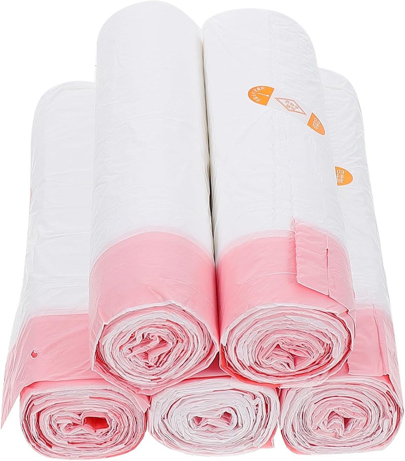 Heavy Duty Drawstring Garbage Bags 5pcs Thickened Plastic Trash Bags 45x50cm Leak-resistant for Home and Household Cleaning - Image 1