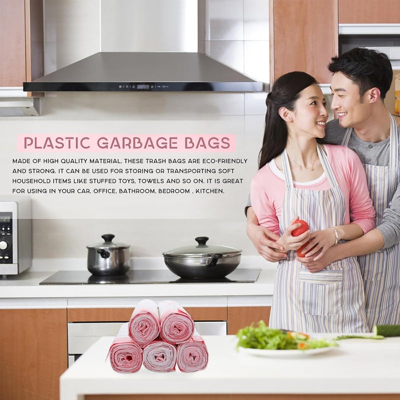 Heavy Duty Drawstring Garbage Bags 5pcs Thickened Plastic Trash Bags 45x50cm Leak-resistant for Home and Household Cleaning - Image 5