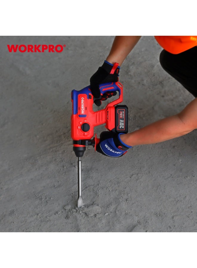 WORKPRO 20V  BRUSHLESS ROTARY HAMMER - Image 5