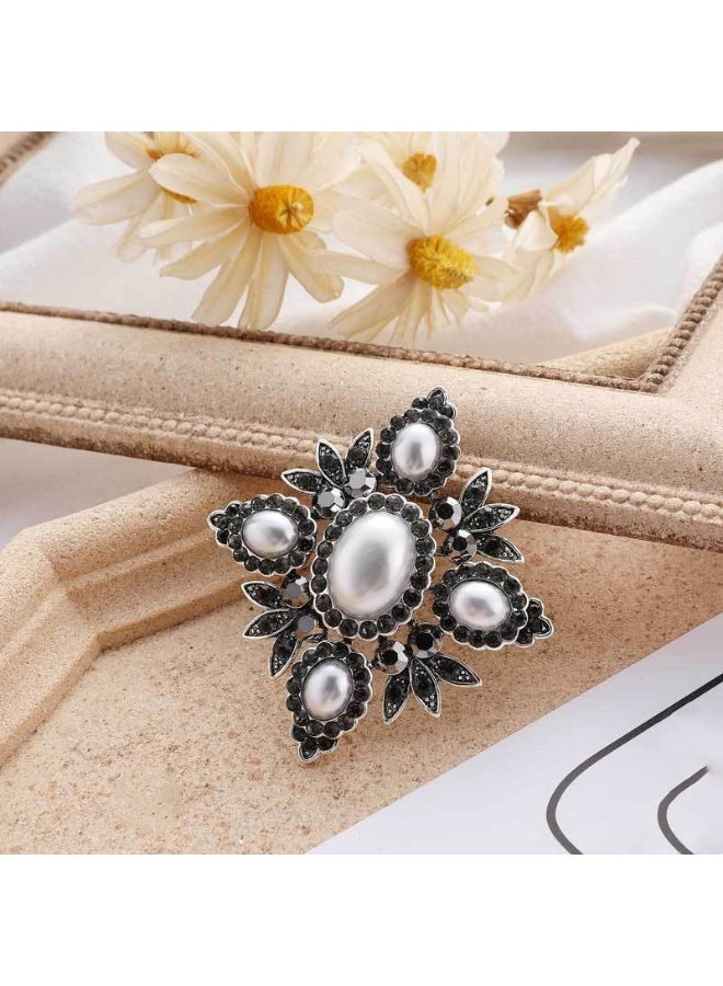 KUYING Retro Fashion Baroque Metal Brooch 