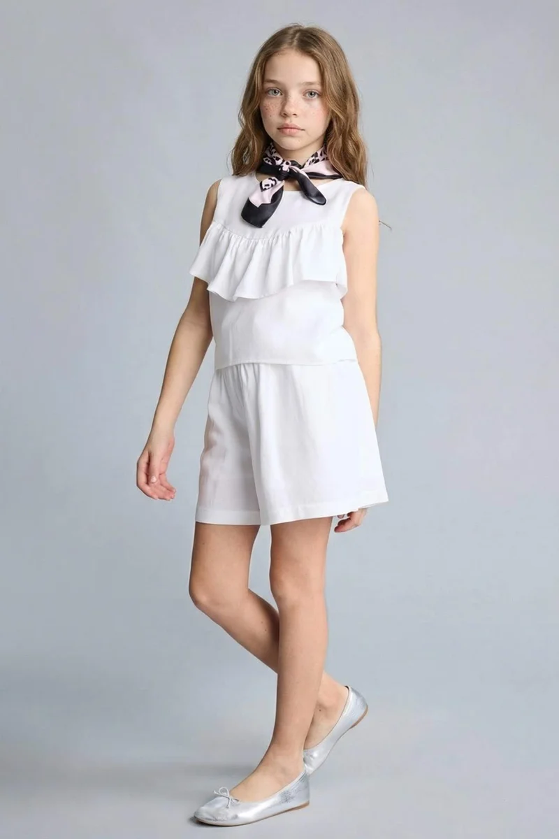 ديفاكتو Girl Paperbag Fit Shorts