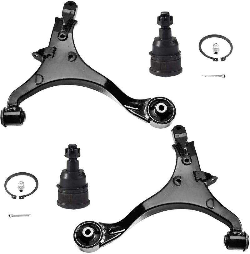 ASTARPRO 4pcs Front Lower Control Arms and Lower Ball Joints for 2002-2006 Honda CR-V - Image 1