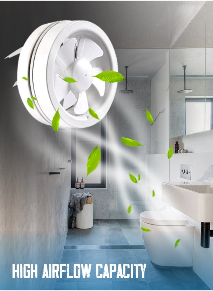 MODI Standard Kitchen Extractor Fan 22W 6-Inch Ultra-Quiet Wall & Ceiling Mounted Exhaust Fan | Silent Ventilation for Bathroom, Kitchen, Laundry & Indoor Air Circulation - Image 1