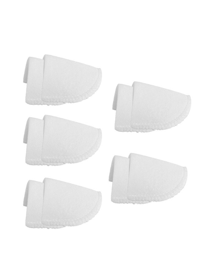 Foam Shoulder Pads Set, Sewing Supplies for Blazer T-Shirt Clothes,5 Pairs（white） - Image 1