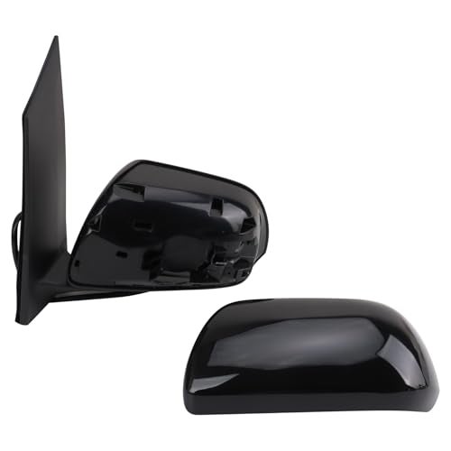 TRQ Left Mirror with Heat Manual Folding with Blind Spot Indicator Drivers Side Compatible with 2013-2017 Toyota Sienna TO1320301 - Image 5