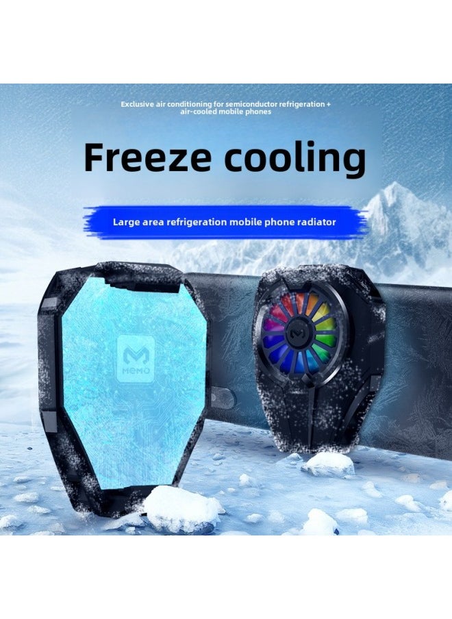 Generic Rice Ink DL05 Mobile Phone Radiator Memo Digital Display Shift Magnetic Semiconductor Cooler Game Handle-Color:DL06 Back Clip Semiconductor  - Image 1