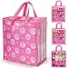 Primo Lines 4 Pack Doll Storage Organizer Compatible with Barbie Dolls 12Inch Toy Storage Bag Compatible with LOL Surprise Dolls Toy Travel Carrying Case for Girls Boys with Label Handle Bags Only - Image 2