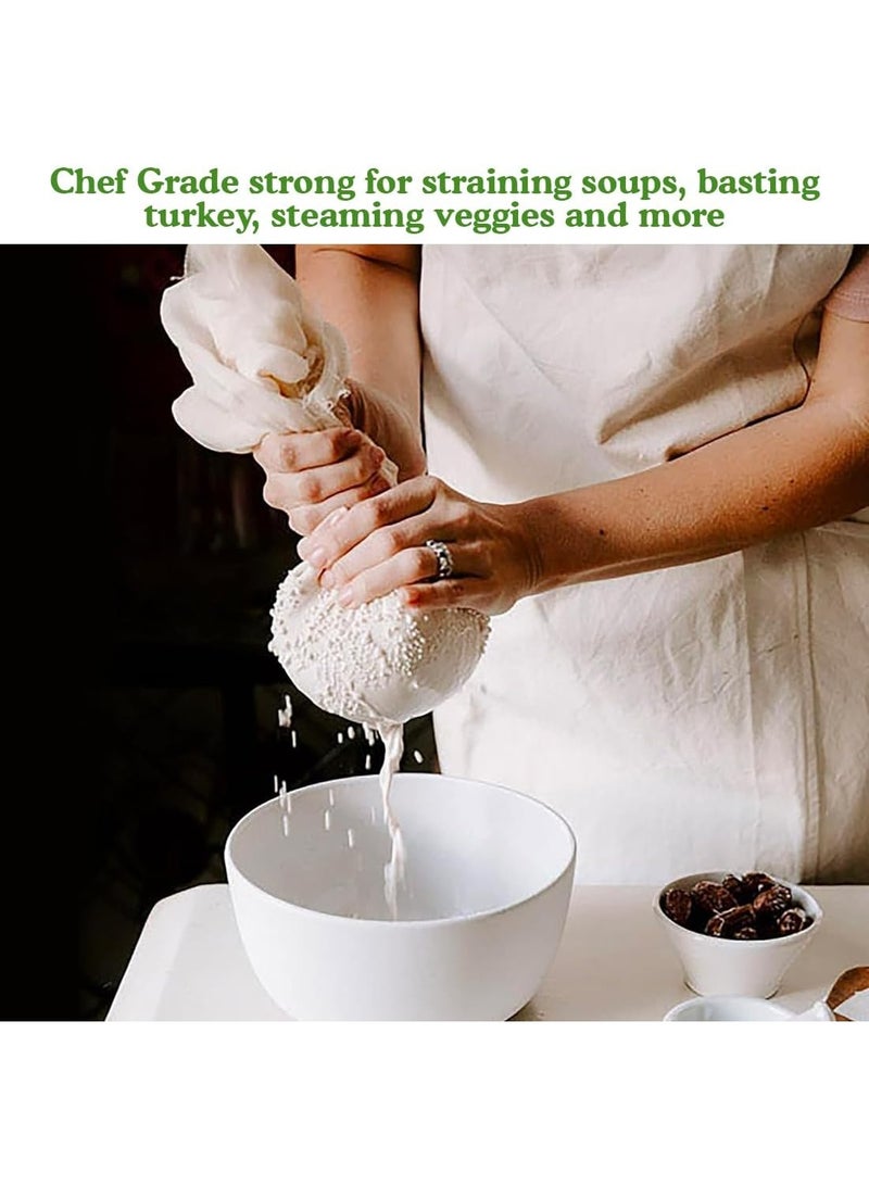 Regency Wraps Chef-Grade 100% Cotton Cheese Cloth 36"X72" (2yds), Bleach & Dye Free, Food Safe For Cooking, Straining, Roasting Turkey, Durable Cheese Cloths for Crafting, Canning - Image 5