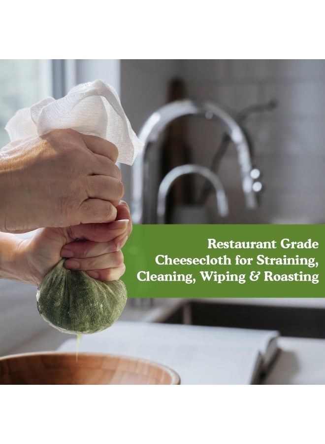Regency Wraps Chef-Grade 100% Cotton Cheese Cloth 36"X72" (2yds), Bleach & Dye Free, Food Safe For Cooking, Straining, Roasting Turkey, Durable Cheese Cloths for Crafting, Canning - Image 2