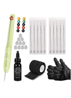 Tattoo Kit with Pen For Beginners Beginner Tattoo Kit Tattoo Bandage Tattoo Grommets Black Tattoo Ink All-in-one Tattoo Kit Tattoo Pen Kit Tattoo Needle Set for Tattoo Artist Tattoo Beginner