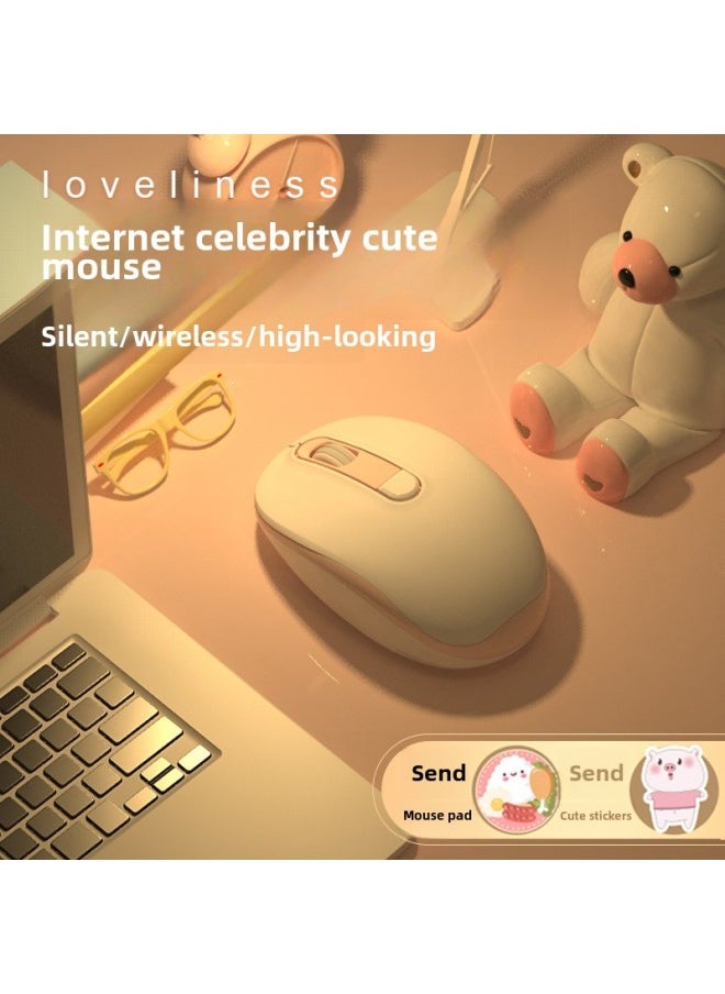 Generic - Notebook Office Wireless Bluetooth Mouse Girls High-value Mouse Wired Mute Universal Desktop Computer Home-Color:[Insurance + Free Shipping, Returns And Exchanges If Not Satisfied] *2-year Long Warranty-Interface:Official Standard Configuration - Image 1