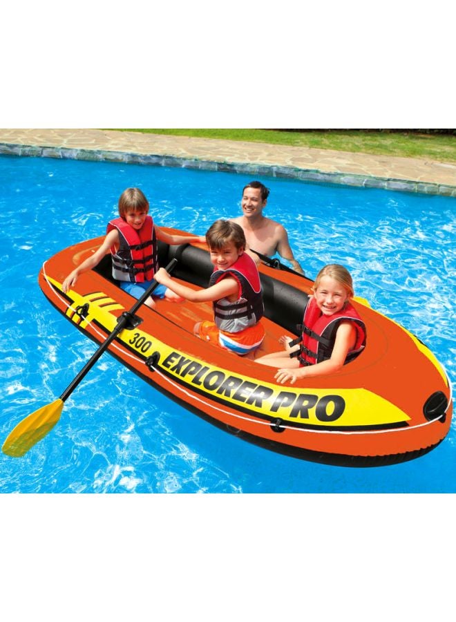 INTEX 4-Piece Explorer Pro 300 Boat Set - Image 2