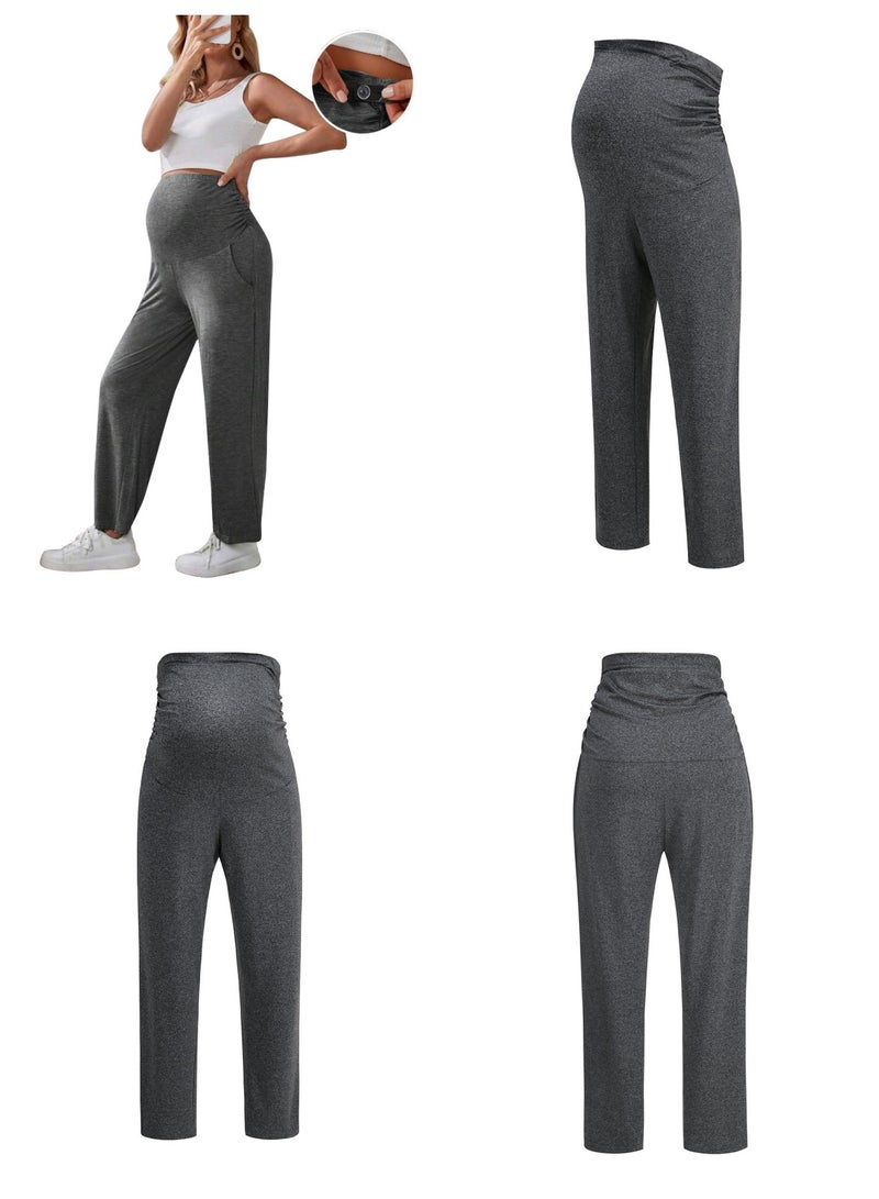 RedMapleTEK Maternity Leggings，Workout Activewear Yoga Pregnancy Pants over the Belly Buttery Soft - Image 2