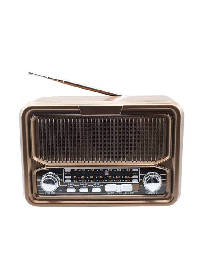 HD Radio, FM/AM/SW, USB/TF/BT Player, Rechargeable Battery - Image 1