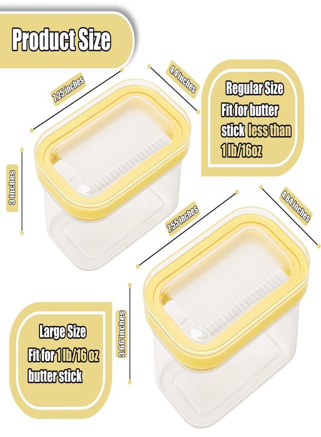 SMOTOT Butter Slicer Cutter Dish Airtight Box Stick Container Airtight Lid with 304 Stainless Steel Tweezer for Fridge Storage - Image 3