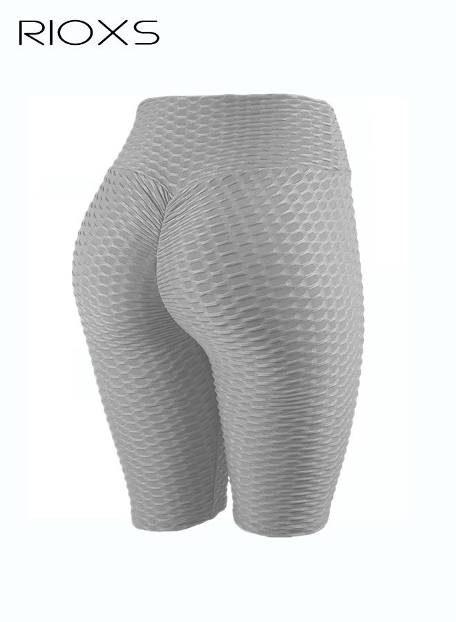 RIOXS Women's Shorts,High Waisted Tummy Control Shorts,Soft Comfy Short Leggings For Women,Ladies Stretch Training Short Pants For Yoga Athletic Workout Training,Biker Under Shorts - Image 1