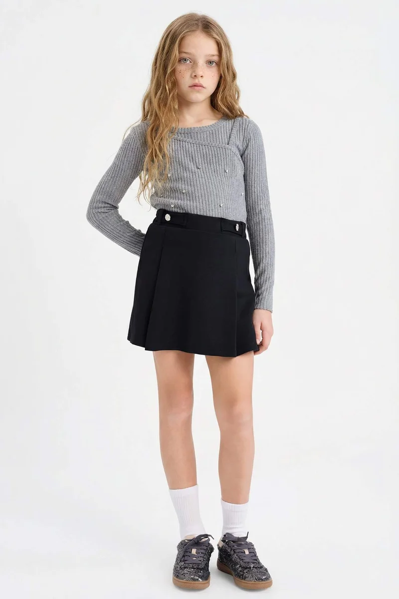 ديفاكتو Girl Pleated Skort