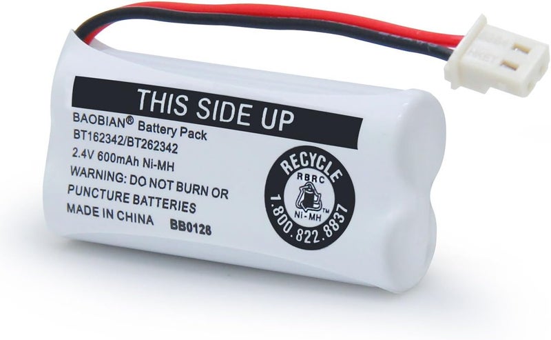 BAOBIAN BT162342 BT262342 Battery Compatible with for BT183342 BT283342 BT166342 BT266342 VTech CS6114 CS6419 CS6719 at&T EL52300 CL80111 Cordless Phone(Pack of 4)(Pack 0f 4) - Image 5