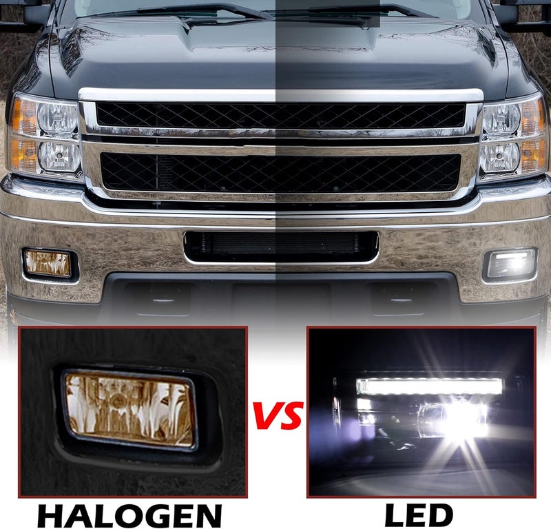 KEWISAUTO LED Fog Light with DRL for Chevy Silverado, Avalanche, Suburban, and Tahoe (2007-2014) - Image 2