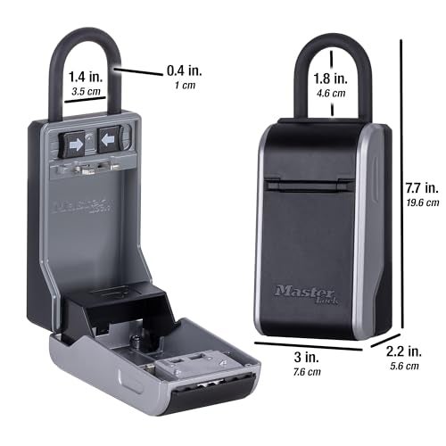 Master Lock High Capacity Key Lockbox, Combination Dial, Removable Shackle - Image 2