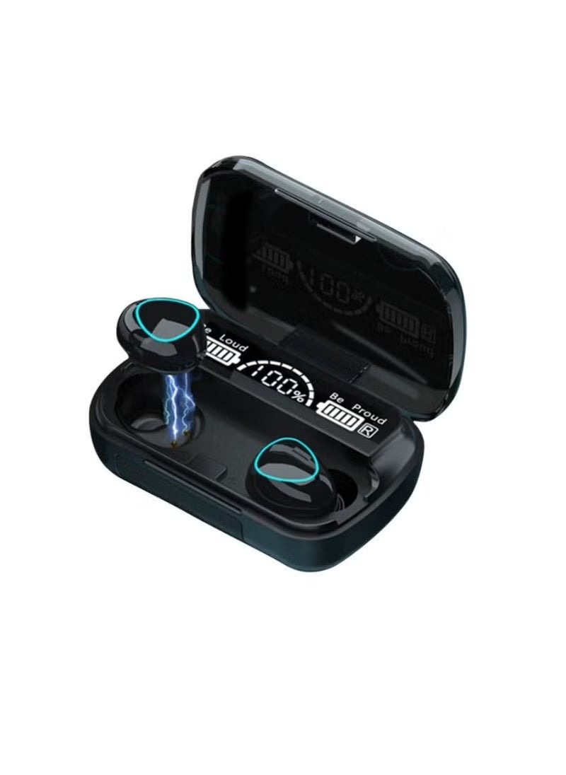 JAJEEK - M10 Bluetooth 5.1 True Wireless Earbuds TWS In-Ear Headphones with LED Digital Display, HiFi Stereo Sound, Noise-Reducing Mic, Touch Controls & Charging Case – Portable Bluetooth Earphones for Android, iPhone, Samsung & More - Image 1