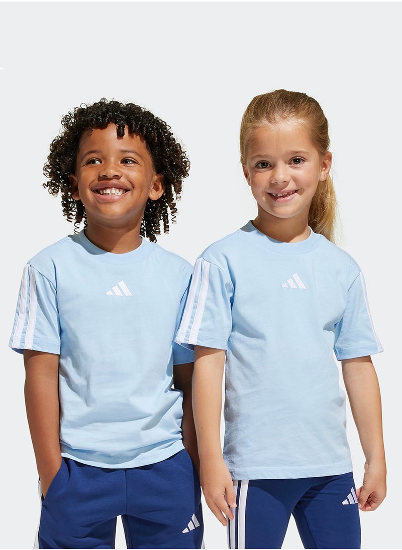 Adidas Kids 3 Stripe Essential T-Shirt  - Image 2