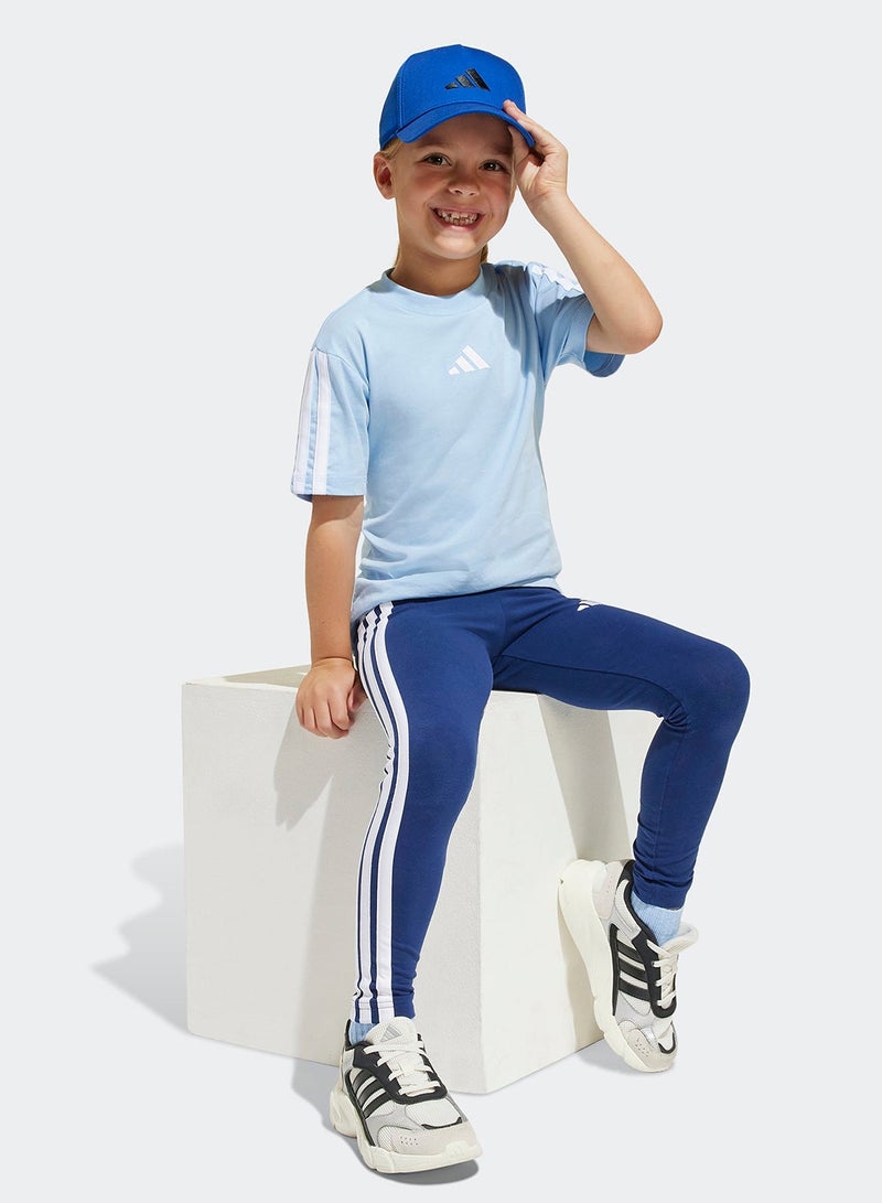 Adidas Kids 3 Stripe Essential T-Shirt - Image 5