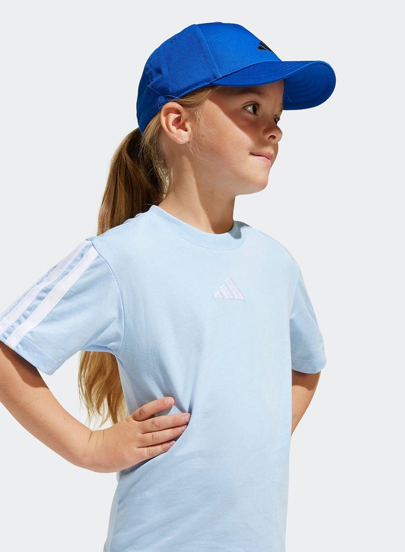 Adidas Kids 3 Stripe Essential T-Shirt - Image 3