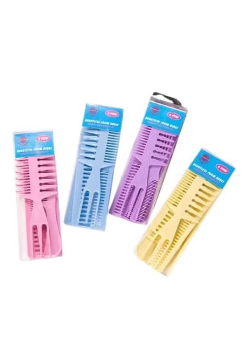 Random Color Detangling Comb Set - Image 1