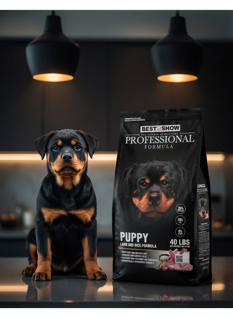 PROFESSIONAL Puppy Dry Dog Food Lamb and Rice Formula 18.14kg High Protein Nutrition for Puppies - Image 4