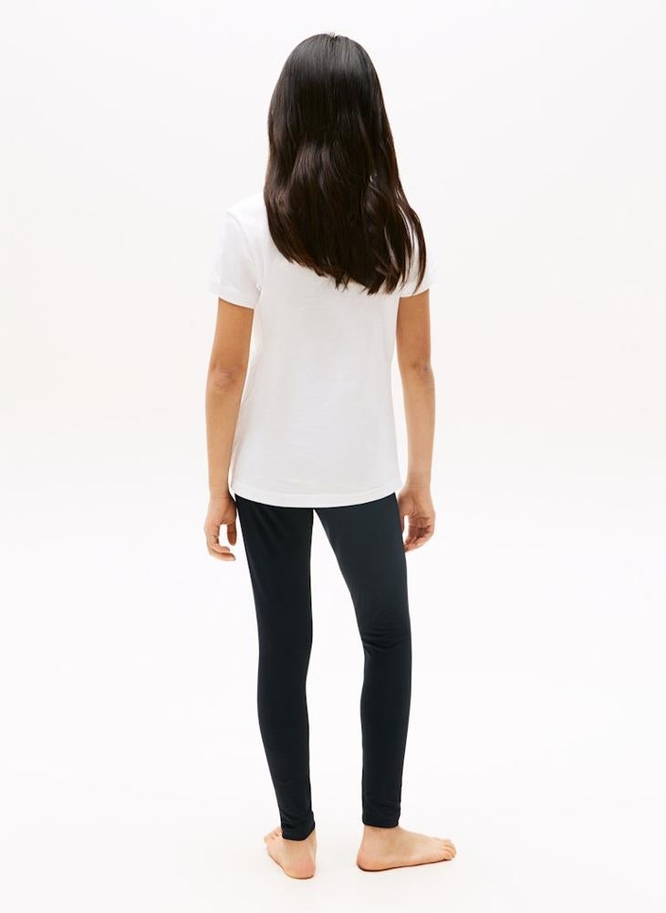 تومي هيلفيغر طقم تيشيرت قطعتين بشعار برقبة دائرية للأطفال - Image 3